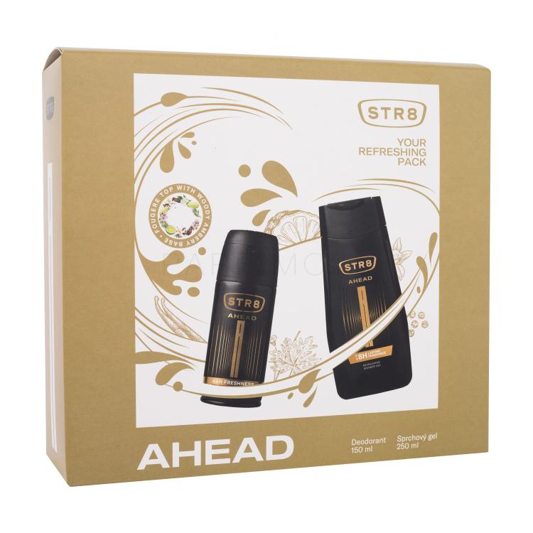 STR8 Ahead Подаръчен комплект дезодорант 150 ml + душ гел 250 ml увредена кутия