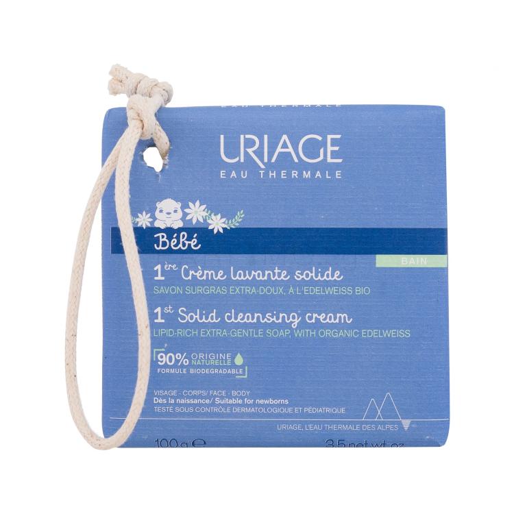 Uriage Bébé 1st Solid Cleansing Cream Твърд сапун за деца 100 g