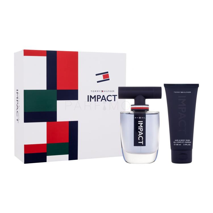 Tommy Hilfiger Impact SET1 Подаръчен комплект EDT 100 ml + душ гел 100 ml + EDT 4 ml