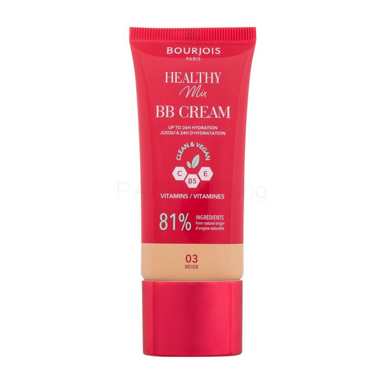 BOURJOIS Paris Healthy Mix Clean &amp; Vegan BB Cream BB крем за жени 30 ml Нюанс 03 Beige