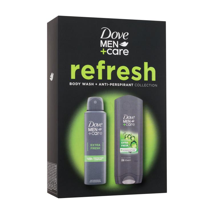 Dove Men + Care Extra Fresh Подаръчен комплект душ гел Men Care Extra Fresh 250 ml + антиперспирант Men Care Extra Fresh 48H 150 ml