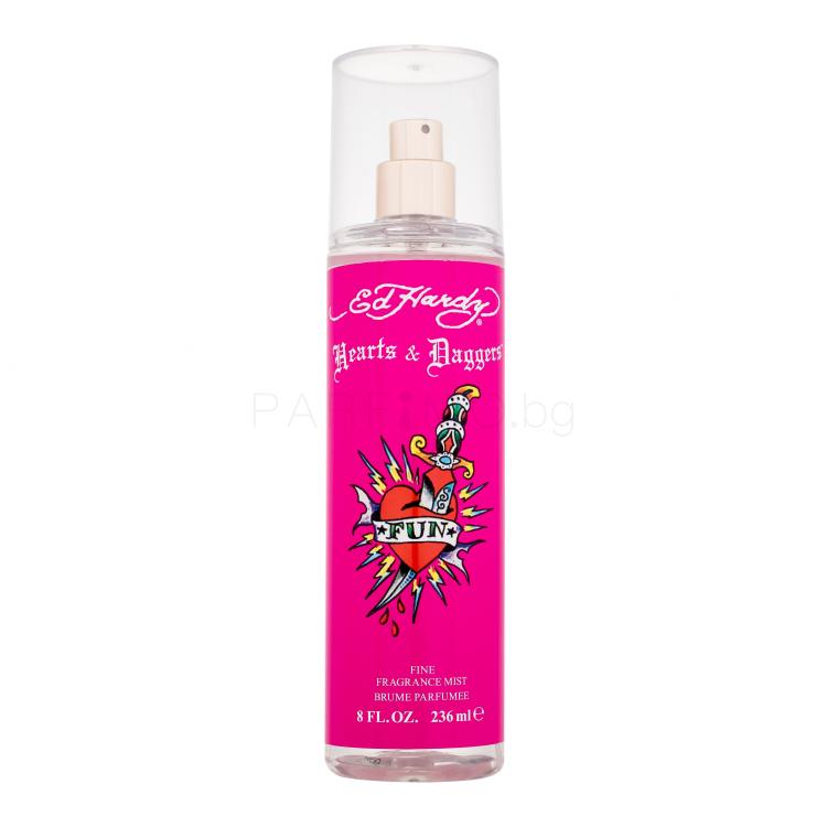 Christian Audigier Ed Hardy Hearts &amp; Daggers Спрей за тяло за жени 236 ml