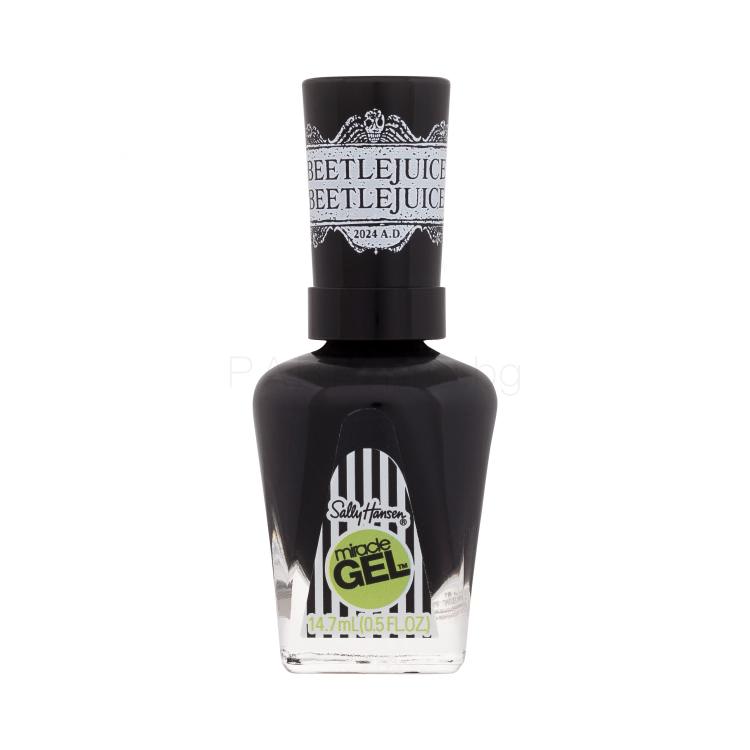 Sally Hansen Miracle Gel Beetlejuice Лак за нокти за жени 14,7 ml Нюанс 934 The Afterlife