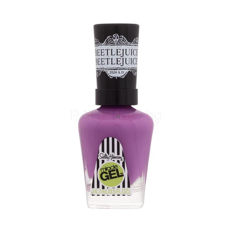 Sally Hansen Miracle Gel Beetlejuice Лак за нокти за жени 14,7 ml Нюанс 931 Say It 3 Times