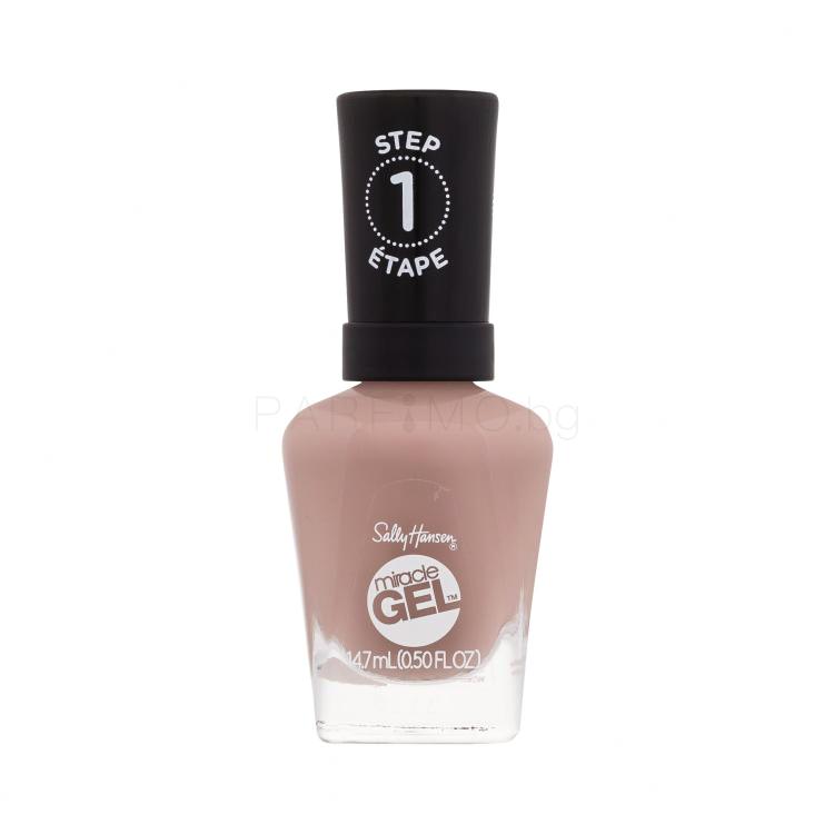 Sally Hansen Miracle Gel Лак за нокти за жени 14,7 ml Нюанс 212 Mocha Me Crazy