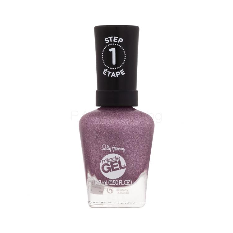 Sally Hansen Miracle Gel Лак за нокти за жени 14,7 ml Нюанс 564 Metro Midnight