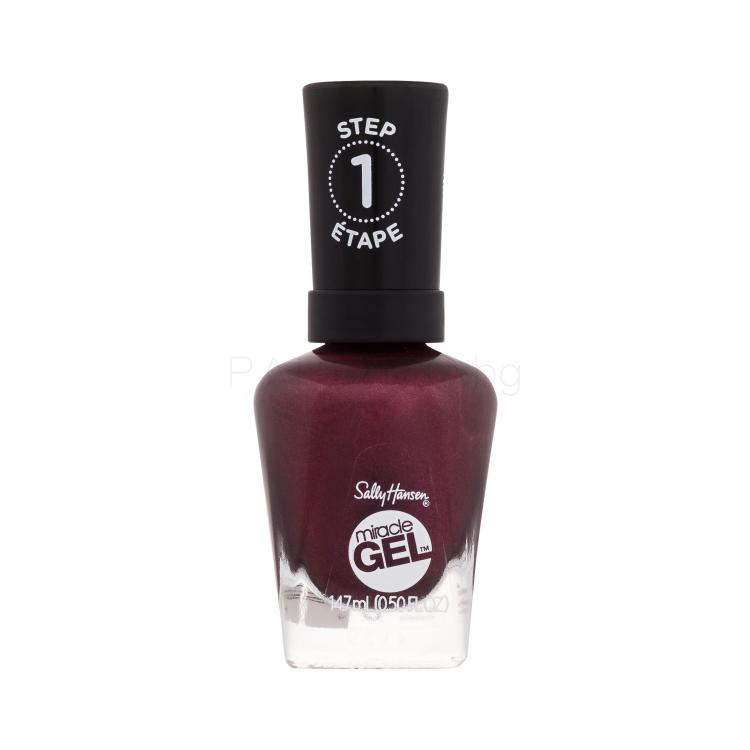 Sally Hansen Miracle Gel Лак за нокти за жени 14,7 ml Нюанс 482 Walk The Wine