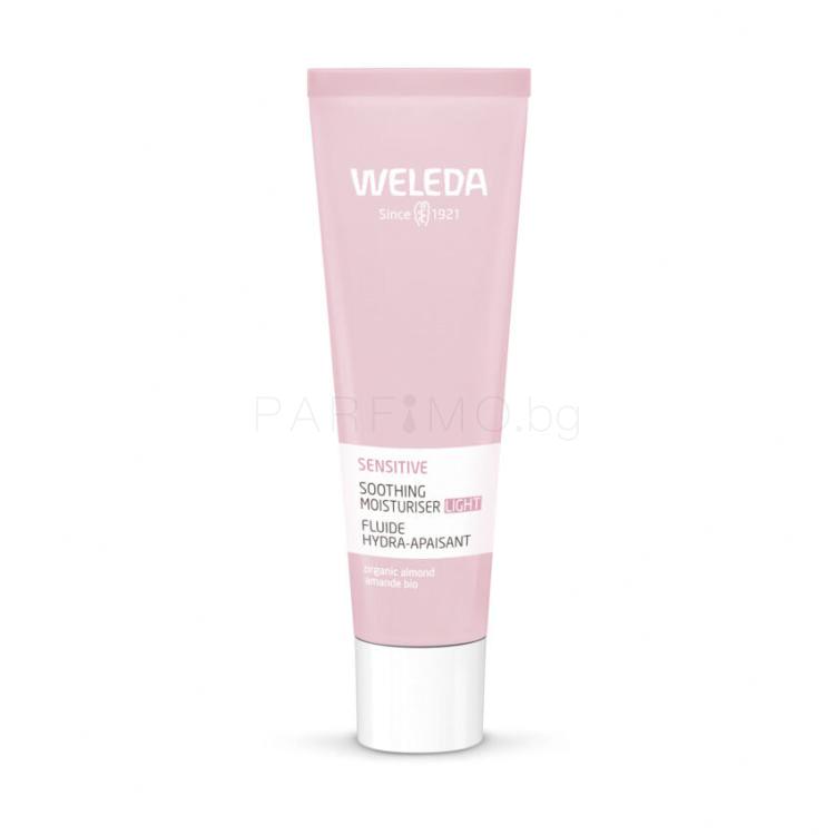 Weleda Sensitive Soothing Moisturiser Light Дневен крем за лице за жени 30 ml