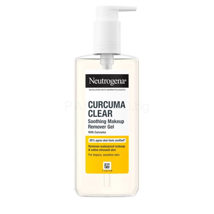 Neutrogena Curcuma Clear Soothing Makeup Remover Gel Почистване на грим 200 ml