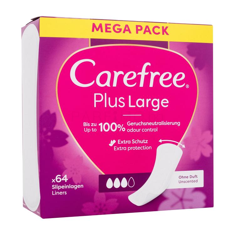 Carefree Plus Large Unscented Ежедневна дамска превръзка за жени Комплект увредена кутия