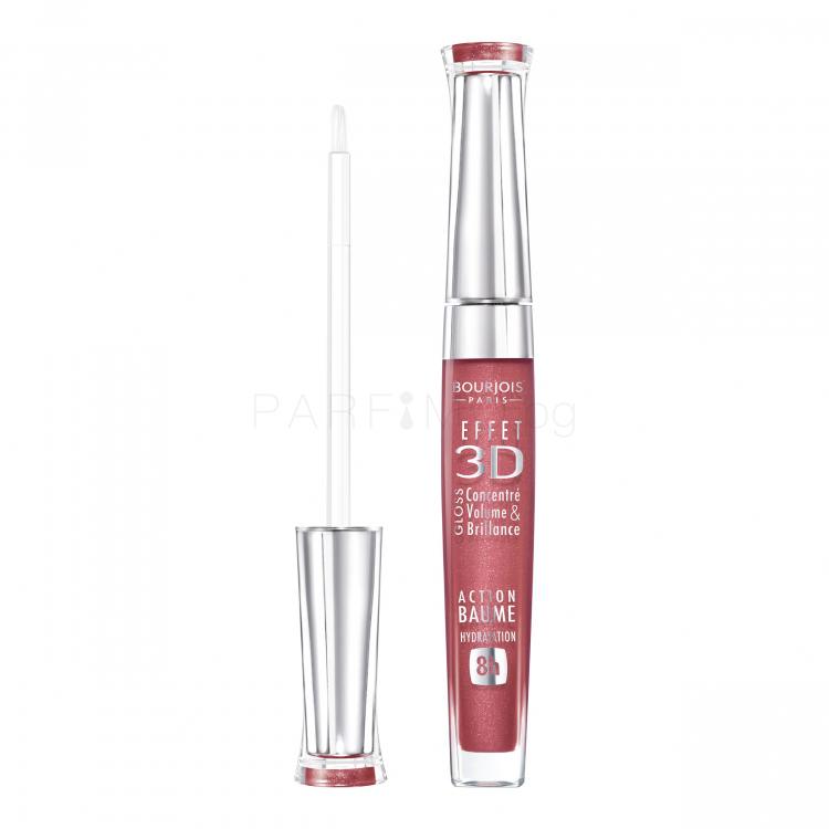 BOURJOIS Paris 3D Effet Блясък за устни за жени 5,7 ml Нюанс 03 Brown Pink