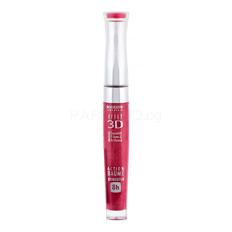 BOURJOIS Paris 3D Effet Блясък за устни за жени 5,7 ml Нюанс 06 Rouge Democratic