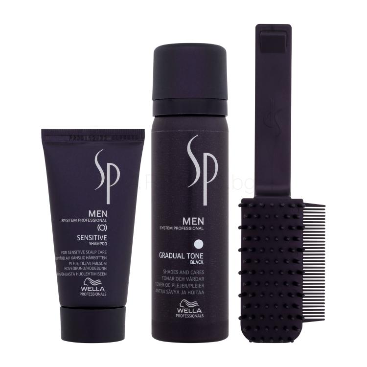 Wella Professionals SP Men Gradual Tone Боя за коса за мъже 60 ml Нюанс Black увредена кутия