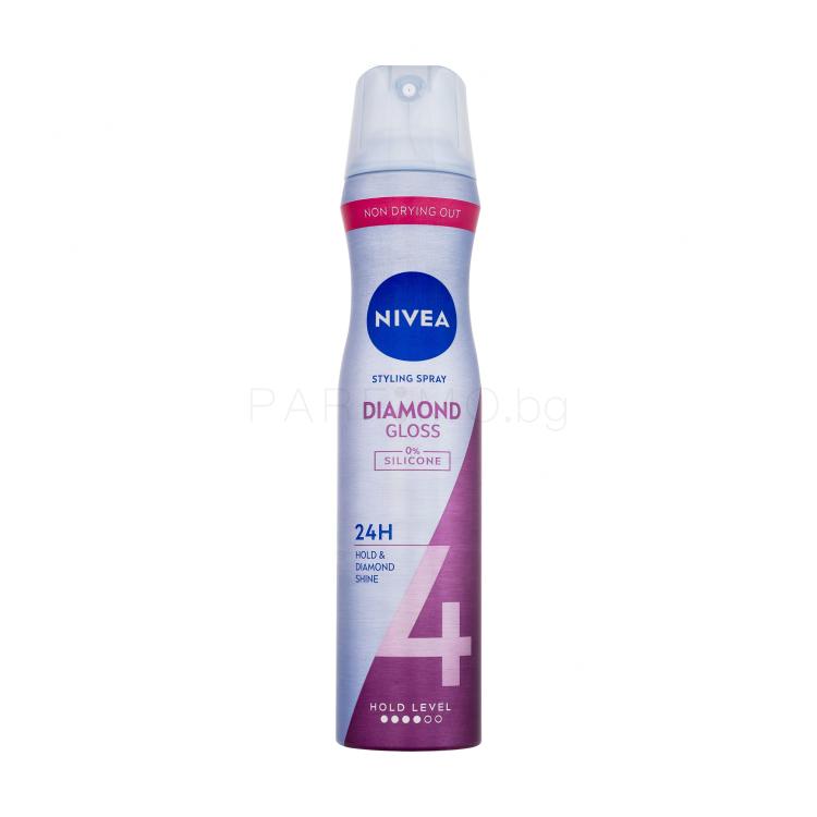 Nivea Diamond Gloss Care Лак за коса за жени 250 ml