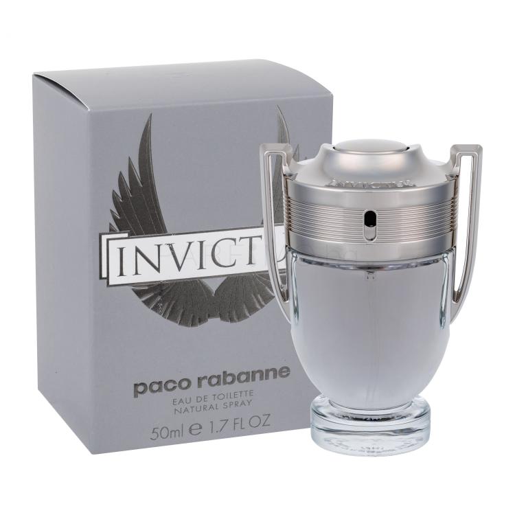 Paco Rabanne Invictus Eau de Toilette за мъже 50 ml увредена кутия