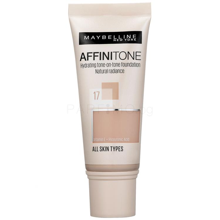 Maybelline Affinitone Фон дьо тен за жени 30 ml Нюанс 17 Rose Beige