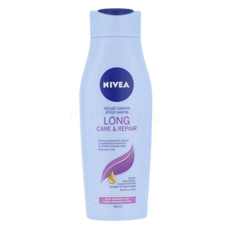 Nivea Long Repair Шампоан за жени 400 ml