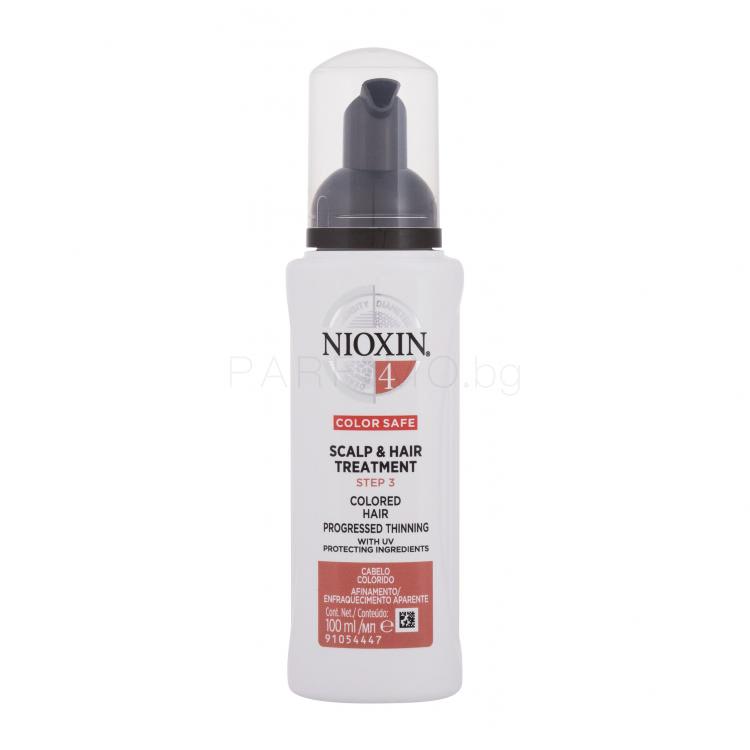 Nioxin System 4 Color Safe Scalp &amp; Hair Treatment Грижа „без отмиване“ за жени 100 ml