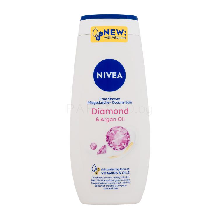 Nivea Diamond &amp; Argan Oil Душ гел за жени 250 ml