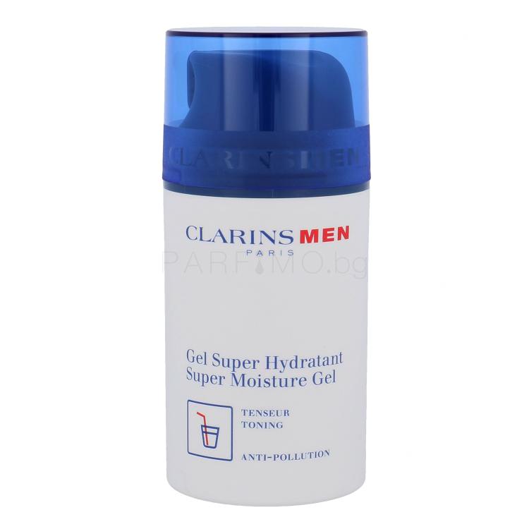 Clarins Men Super Moisture Gel Гел за лице за мъже 75 ml увредена кутия