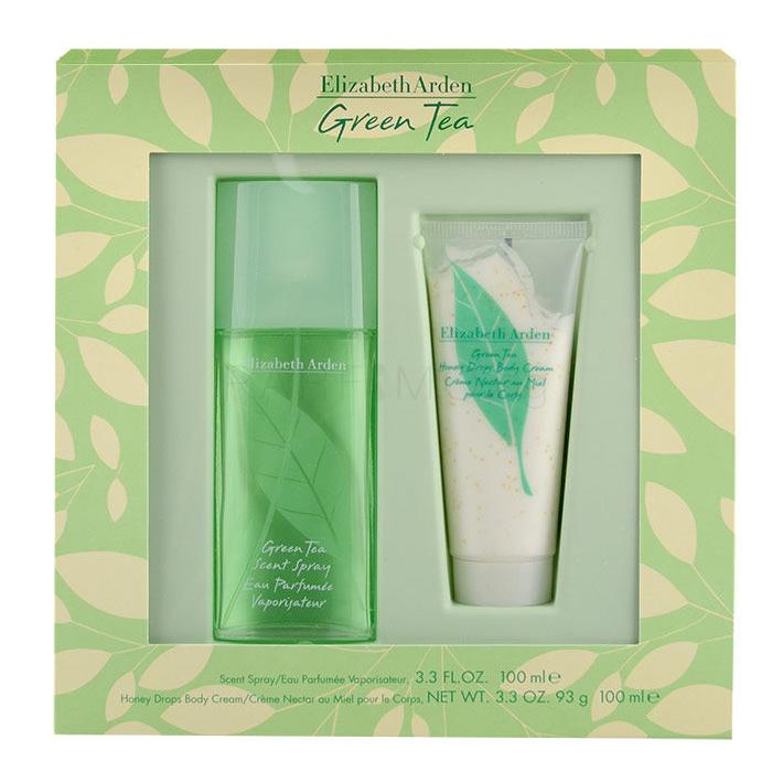 Elizabeth Arden Green Tea Подаръчен комплект EDP 100 ml + крем за тяло Honey Drops 100 ml увредена кутия