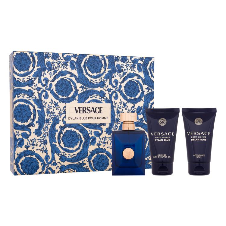 Versace Pour Homme Dylan Blue Подаръчен комплект EDT 50 ml + душ гел 50 ml + балсам за след бръснене 50 ml