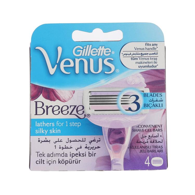 Gillette Venus Breeze Резервни ножчета за жени Комплект увредена кутия