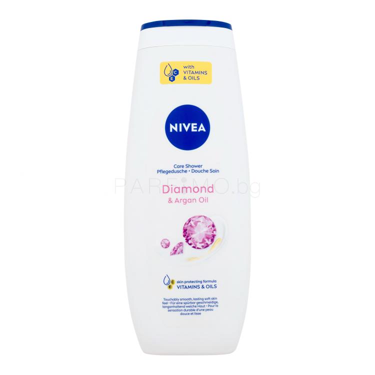 Nivea Diamond &amp; Argan Oil Душ гел за жени 500 ml