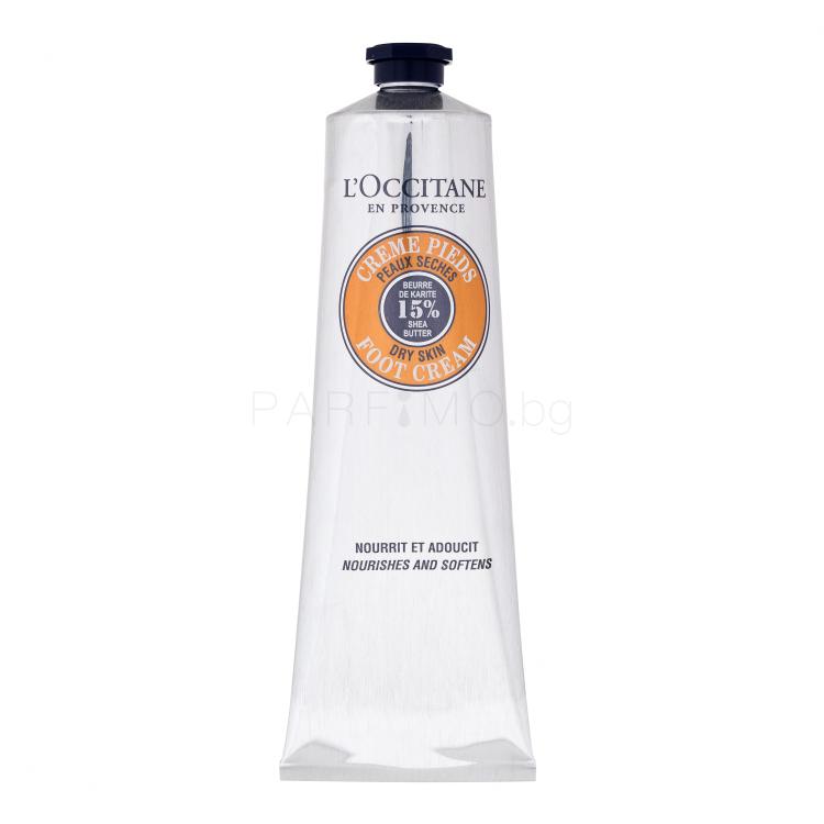 L&#039;Occitane Shea Butter Foot Cream Крем за крака за жени 150 ml увредена кутия