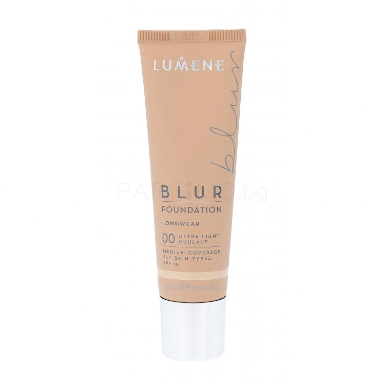 Lumene Longwear Blur SPF15 Фон дьо тен за жени 30 ml Нюанс 00 Ultra Light