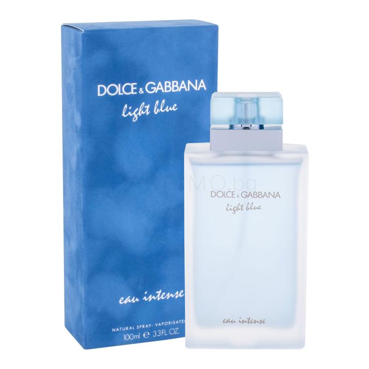 Dolce&amp;Gabbana Light Blue Eau Intense Eau de Parfum за жени 100 ml увредена кутия