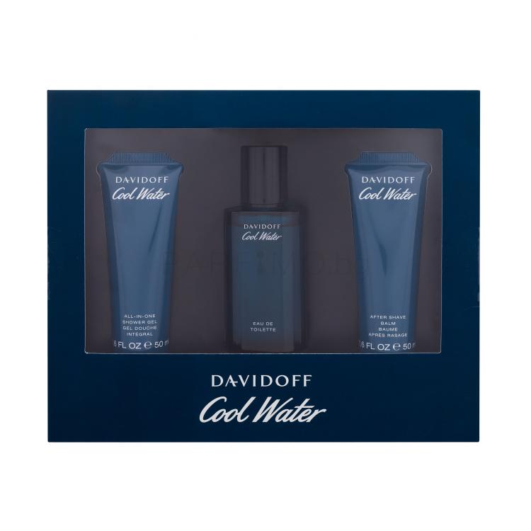 Davidoff Cool Water SET1 Подаръчен комплект EDT 40ml + 50ml душ гел + 50ml балсам за след бръснене