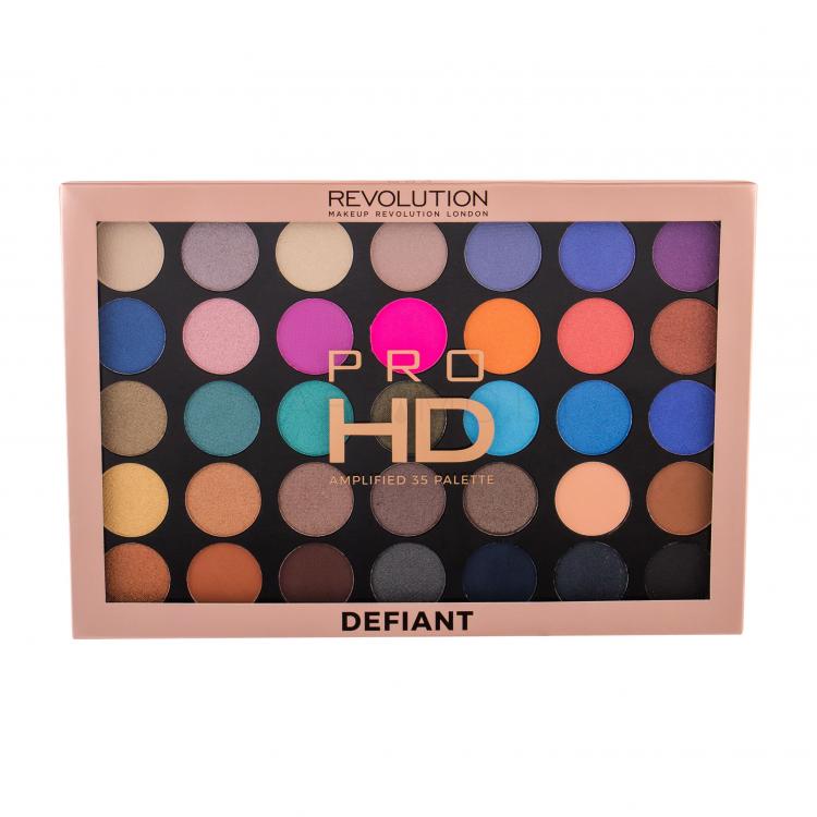 Makeup Revolution London Pro HD Palette Amplified 35 Сенки за очи за жени 29,995 g Нюанс Defiant