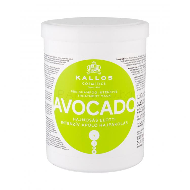 Kallos Cosmetics Avocado Маска за коса за жени 1000 ml