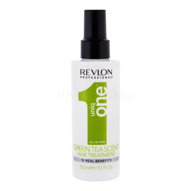 Revlon Professional Uniq One Green Tea Scent Маска за коса за жени 150 ml увредена кутия