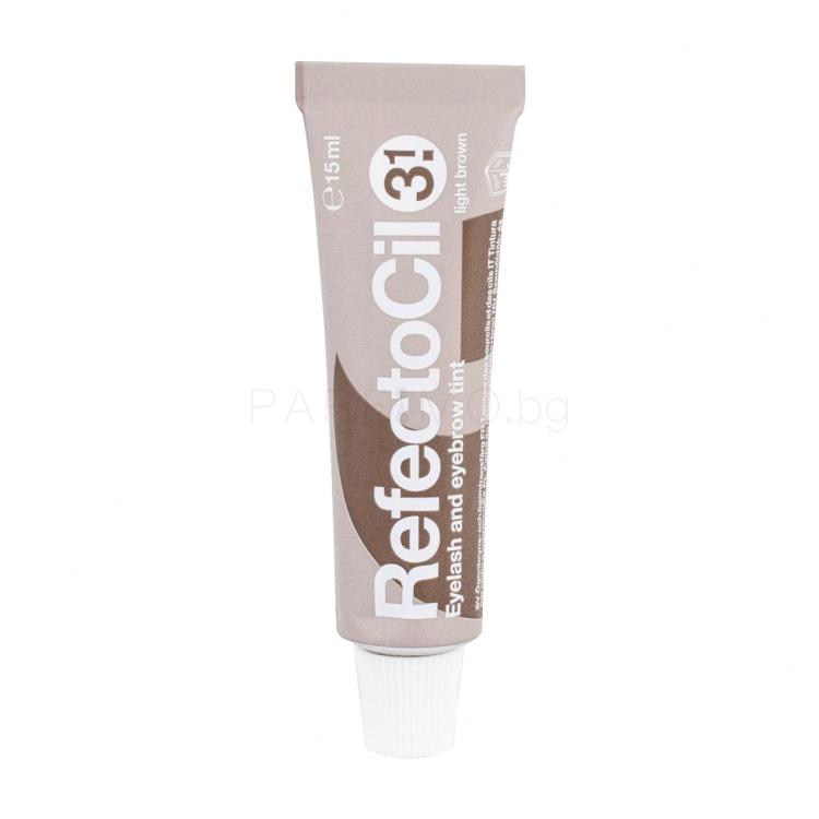 RefectoCil Eyelash And Eyebrow Tint Боя за вежди за жени 15 ml Нюанс 3.1 Light Brown увредена кутия