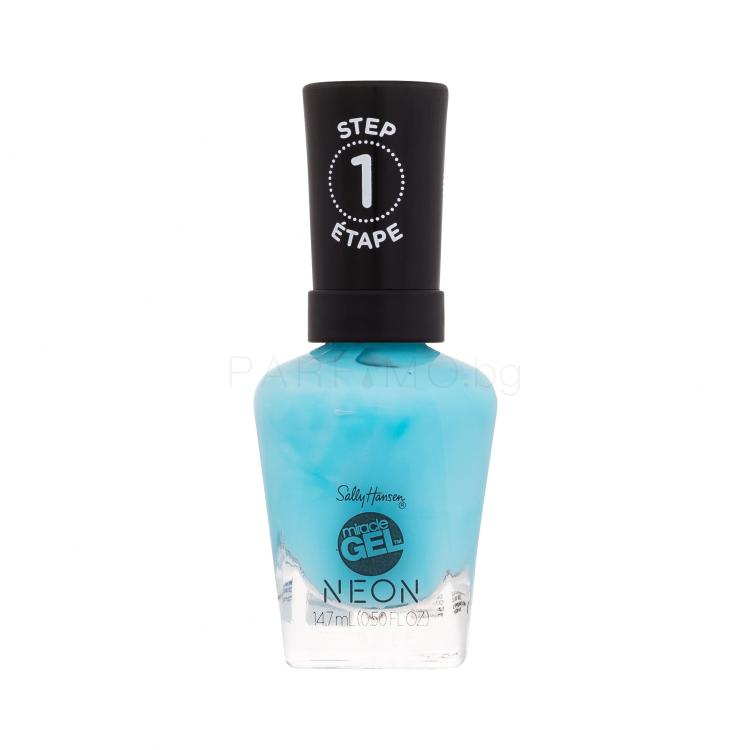 Sally Hansen Miracle Gel Neon Лак за нокти за жени 14,7 ml Нюанс 053 Miami Ice