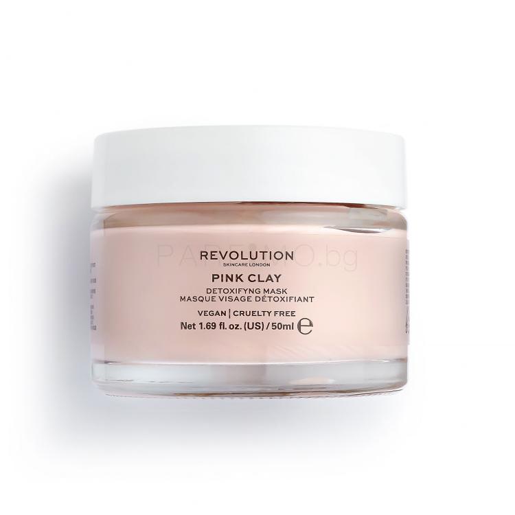 Revolution Skincare Pink Clay Detoxifying Маска за лице за жени 50 ml