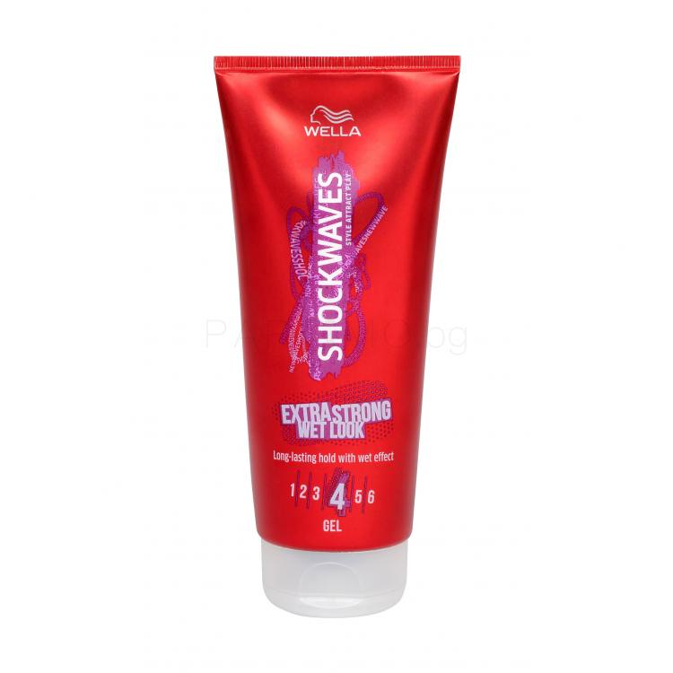 Wella Shockwaves Extra Strong Wet Look Гел за коса за жени 200 ml