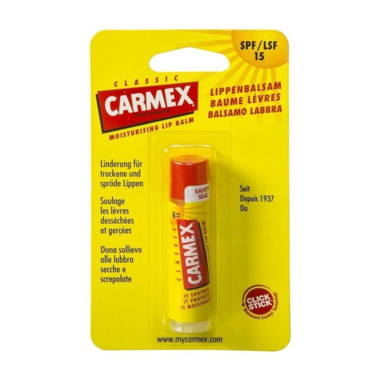 Carmex Classic SPF15 Балсам за устни за жени 4,25 g