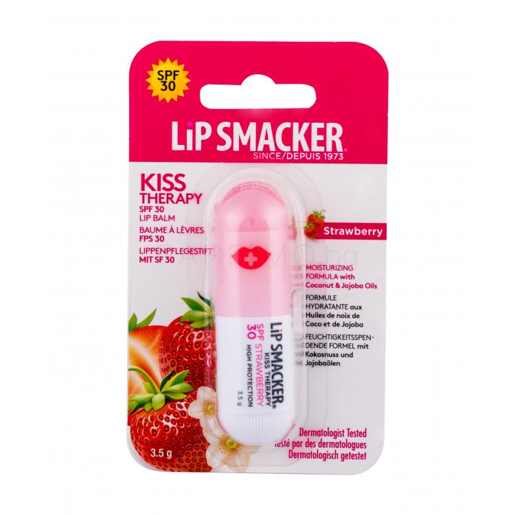 Lip Smacker Kiss Therapy SPF30 Балсам за устни за жени 3,5 g Нюанс Strawberry