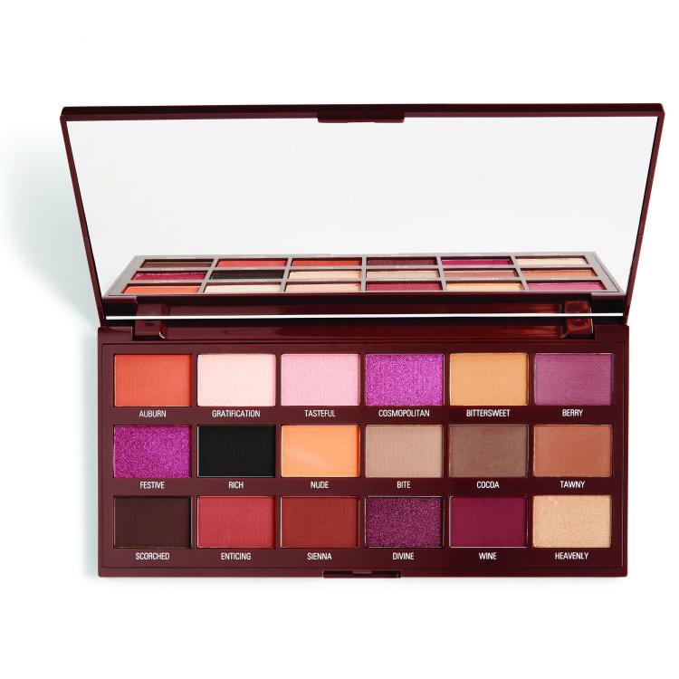 I Heart Revolution Chocolate Eyeshadow Palette Сенки за очи за жени 18 g Нюанс Cranberries and Chocolate