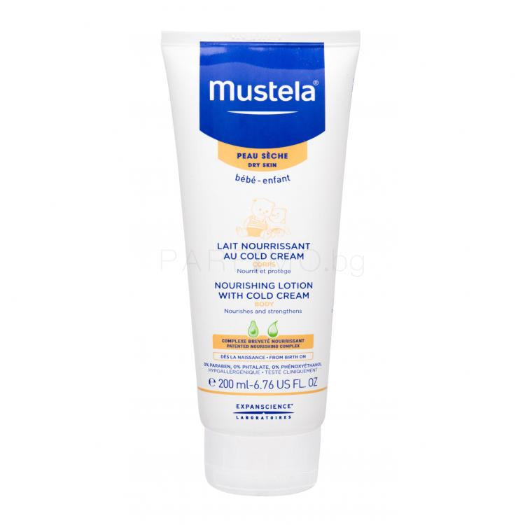 Mustela Bébé Nourishing Lotion With Cold Cream Лосион за тяло за деца 200 ml