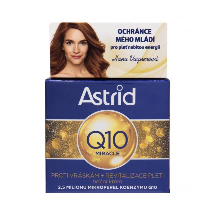 Astrid Q10 Miracle Нощен крем за лице за жени 50 ml