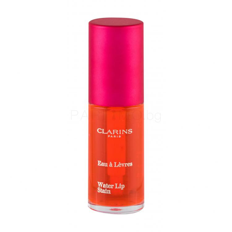 Clarins Water Lip Stain Блясък за устни за жени 7 ml Нюанс 01 Rose Water