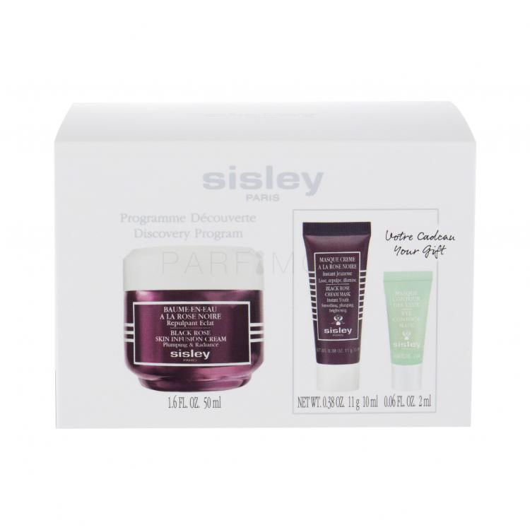 Sisley Black Rose Подаръчен комплект дневен крем за лице 50 ml + маска за лице 10 ml + околоочна маска Eye Contour 2 ml