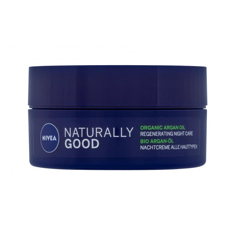 Nivea Naturally Good Argan Oil Нощен крем за лице за жени 50 ml